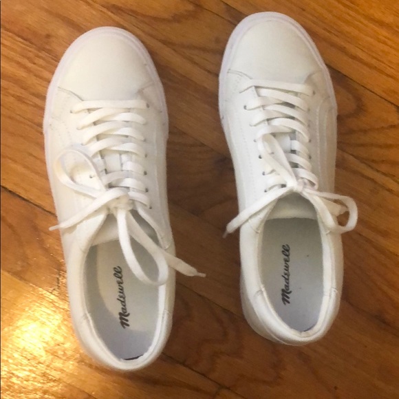 madewell white tennis shoes